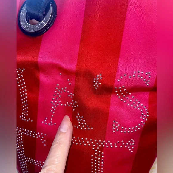 Victoria's Secret Bold Red and Pink Tote - Picture 9 of 9